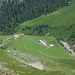 View down to Alp Sanaspans during the ascent.