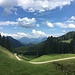 Blick von de Ackernalm auf das Kaisergebirge