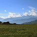 Immer wieder schweift der Blick hinüber zu den Nordtiroler Dolomiten
