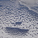 Unverhoffte Muster, der gefrorene Lago Ritom