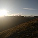 Sonnenaufgang mit Bernina am Horizont
