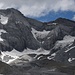 kurzer Blick zum Gletscher da Punteglias; vor dem Piz Urlaun (gelbes Felsband) werden wir morgen bei Dunkelheit links zur Fuorcla da Punteglias aufsteigen