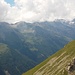 Über dem Schneefeld versteckt sich der Hafner, einer der östlichsten 3000er der Alpen