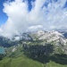 Gipfelausblick Roggalspitze, 2673m: Spuller See und gleichnamiger Schafberg