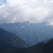 ...und auch der östlich gelegene Grintovec verschwindet in den Wolken