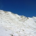 der Abstieg vom Turner erfolgte vom Gipfel (rechts aussen) schräg querend in die Bildmitte