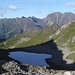 mit dem Eisbruggsee gegen die Pfunderer Berge