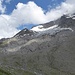 Rückblick, links Ahrnerkopf und Lenkjöchlhütte, rechts die gewaltige Rötspitze