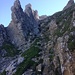 Steinige Abstieg von der Fliswand Richtung Rotsteinpass.