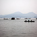 Der berühmte Westsee von Hangzhou bei mäßig guter Luftqualität.