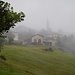 Guarda, 1652müM liegt in den Wolken - es regnet...