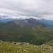 Blick nach Westen in die Silvretta. Markant Piz Linard und Fluchthörner