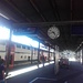 Ankunft in Brig, wo der Zug schon wartete