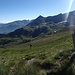 Blick zurück vom Col Val Preveire