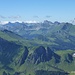 Blick in die Waadländer und Freiburger Alpen. 