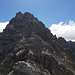 der Gipfelaufbau der Großen Schafkarspitze schaut nach viel Geröll aus
