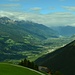 Tiefblick in den Vinschgau und Richtung Laaser Spitze