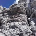 Bizarre Felsformation (Nagelfluh?) unterhalb des Unbenannten Gipfels.
