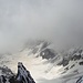Suldenferner und, in Wolken gehüllt, Monte Zebru