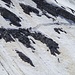 Die erste Querung am Fuß der Taberettaspitze, von der Payerhütte aus gesehen und im Zoom