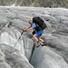 Crevasse-jumping on a huge labyrinth of ice!