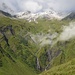 im Aufstieg im Val Diesrut mit Sicht auf die verschneiten Gipfel:...