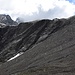 wir sind kurz vor dem Scheitelpunkt zum "namenlosen See, Pt. 2585"; in der Flanke des Piz Canal