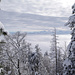 Blick über das Nebelmeer zu den Alpen