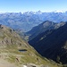 Panorama dalla vetta,in basso la Val Clavalitè