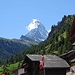 am Tag zuvor,der Blick zum Matterhorn