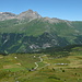 View to Piz Forbesch and Piz Arblatsch, with Alp Flix in the foreground.