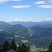 Julische Alpen mit dem Montasch (rechts) von der Emberger Alm