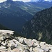 La grande pietraia che si trova su questo tratto di Sentiero Alpino.