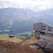The cable-car station from the summit of Piz Nair.