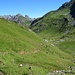 Rückblick im Aufstieg zum Cavelljoch.