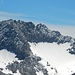 Hauptkamm mit Punkten Punta Brasca 3020m, Punta Scaramellini und Punta Carducci 3010 m