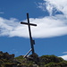 Kreuz auf der Tajaspitze, selbstgebastelt und etwas wackelig