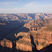 Blick bei Sonnenaufgang vom Bright Angel Point in den Grand Canyon