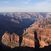 Blick bei Sonnenaufgang vom Bright Angel Point in den Grand Canyon