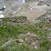 Im Aufstieg in der Südflanke des Sarner Weißhorn. Fehltritte sind hier nicht erlaubt.