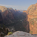 Aussicht von Angel's Landing Richtung Süden auf den Virgin River