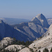 Half Dome, gesehen von einem Aussichtspunkt nahe beim Olmsted Point