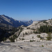 Half Dome, gesehen von einem Aussichtspunkt nahe beim Olmsted Point