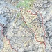 Route von GPS aufgezeichnet