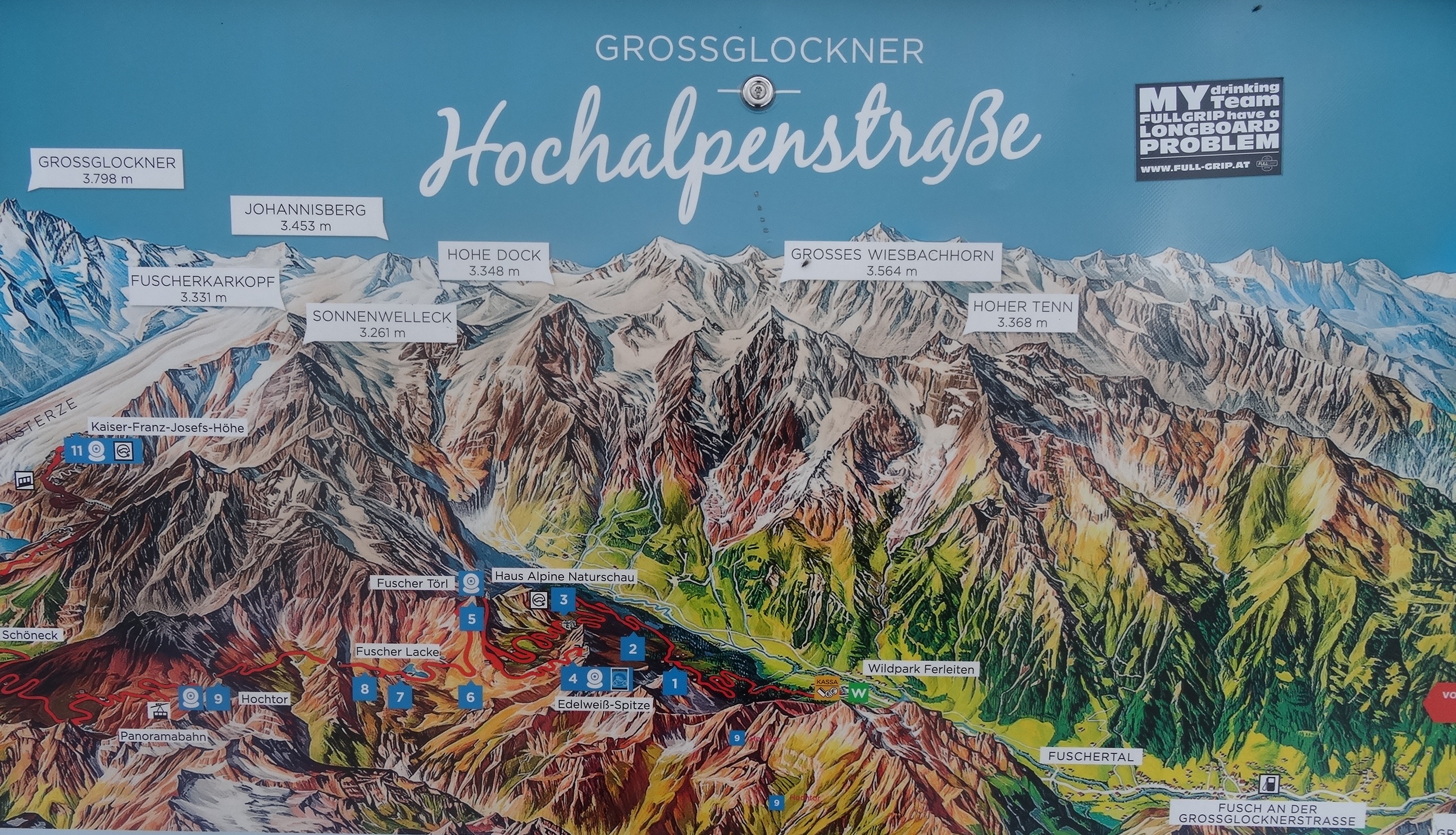 Skizze Großglockner-Hochalpenstraße - Fotos [hikr.org]