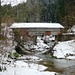 Die Gedeckte Brücke von Oberach führt über die Goldach