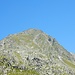 Das Seehorn von der Seehütte. Links das Wiesenband welches zum Grat rauf führt