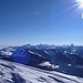 Blick von den Berner Alpen bis zum Monte Rosa