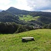 Vom Oberberg blicken wir nach Brunnadern und zur Ruine Neutoggenburg hinüber