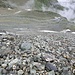 salendo verso la Petite Roussette, uno sguardo verso il basso..